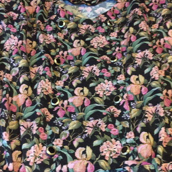 Vintage Meryl Fashions LTD Floral Belted MIDI Dress made in USA Size 10 - Picture 7 of 15